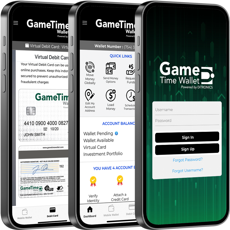 Game Time Wallet Help Center home page